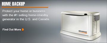 Home Backup - Protect your home or business with a standby generator installed by Liberty Plumbing & Drain